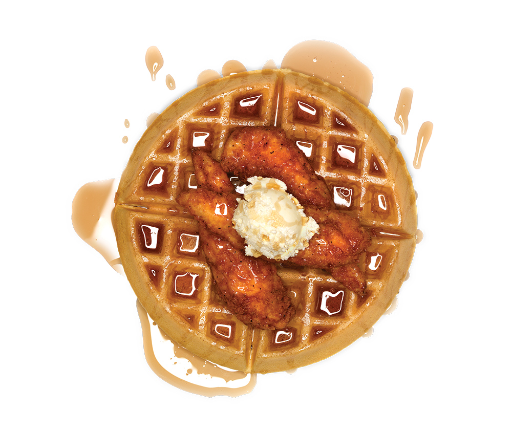 Slim Chickens Chicken and Waffles