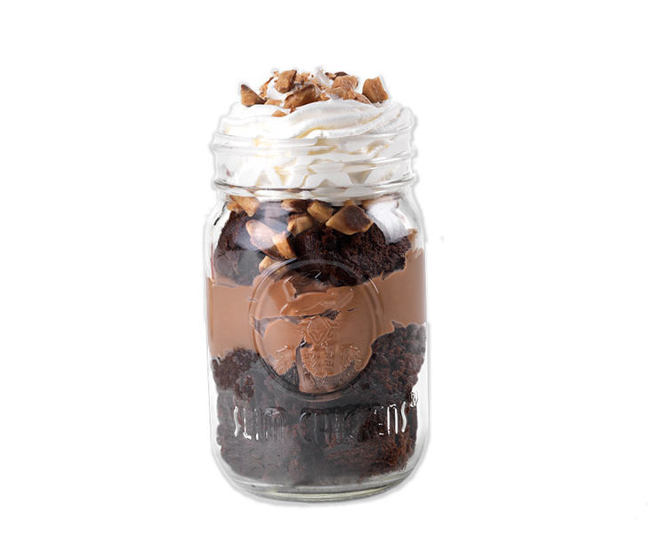 Slim Chickens brownie jar dessert